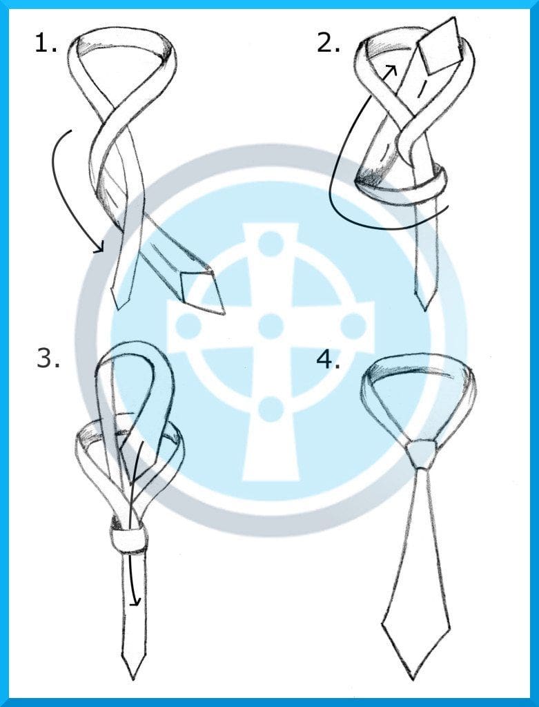 4 hand tie knot