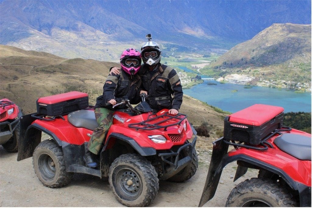 Pink honeymoon. Keltic wear it pink - update | pink The honeymooners on their quadbikes, with louise wearing a pink helmet
