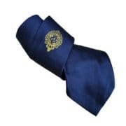 Grand lodge of england navy masonic tie with a gold crest