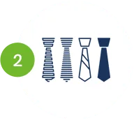 Four tie design sketches representing free visuals created by keltic's artist for your custom club tie