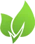 Green leaf icon for eco-friendly club ties